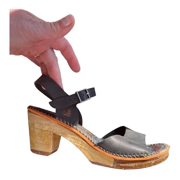 The Art Company Amsterdam wood heeled sandal womens 41 - Picture 1 of 8